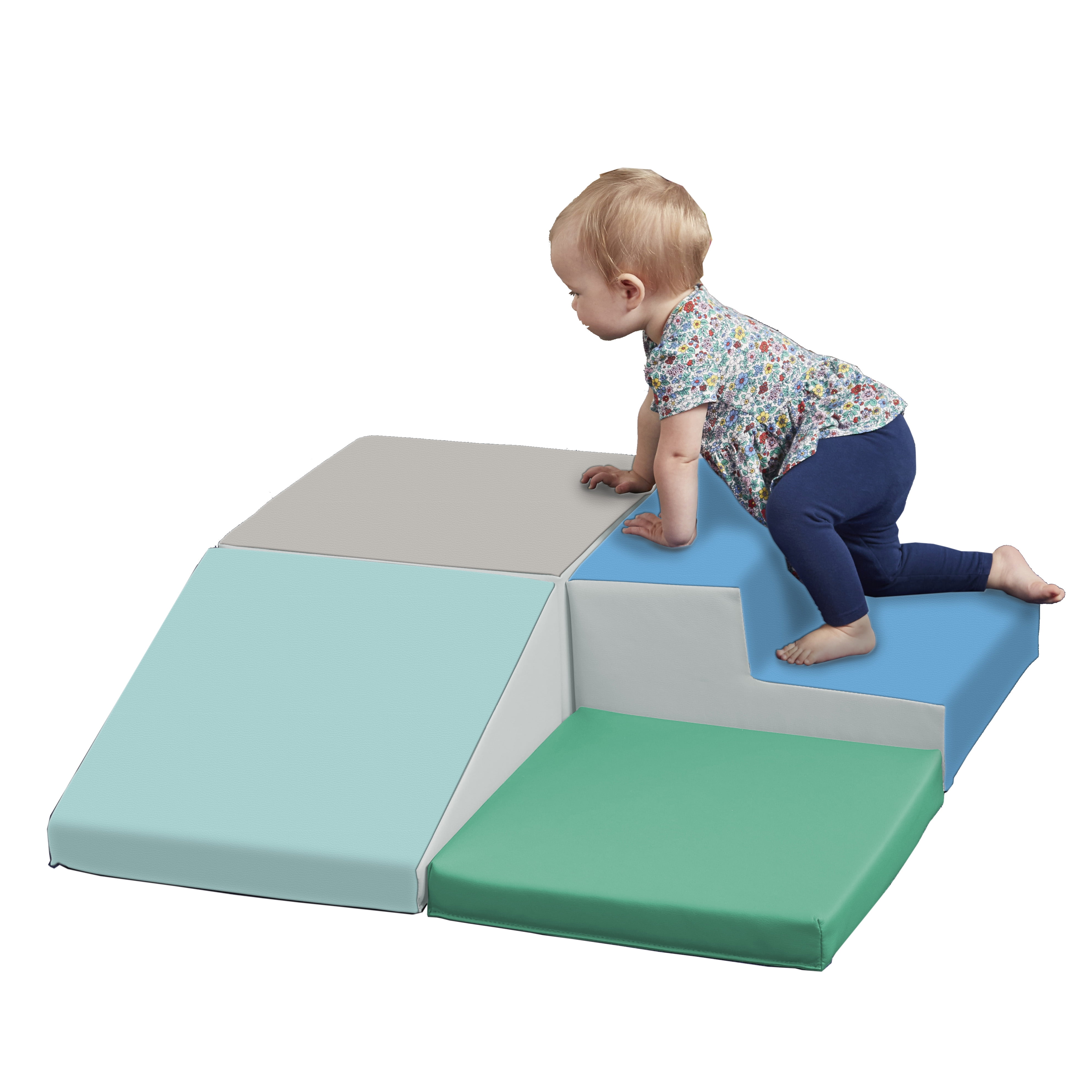 ECR4Kids SoftZone Junior Foam Corner Climber, Indoor Play for Babies