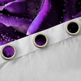 thumbnail image 4 of Homewish Valentine'S Day Rose Blackout Curtains Set of 2 (52x84 Each),Romance Flower Floral Window Curtains,Purple Sequin Print Curtains and Drapes For Men Women,Luxury Bedroom Decor, 4 of 6