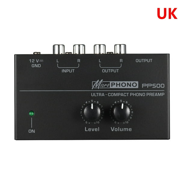 PP500 Phono Preamp Preamplifier with Level Volume Control for LP Vinyl