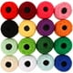 thumbnail image 1 of GOOHOCHY 16 rollos de hilo de algodón de colores para bordar, ideal para manualidades y costura (colores aleatorios)., 1 of 7