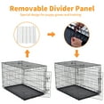 thumbnail image 6 of Max & Marlow Single-Door Dog Crate, Foldable Metal Wire Kennel, Portable, Tray and Divider Included, 42" x 27" x 30", 6 of 7