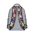thumbnail image 3 of Pioneer Flower Floral Print Pattern Backpack for School, Cute School Bag with Adjustable Shoulder Straps and Padded Back, 15.3"x11"x6.7", 3 of 5