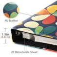thumbnail image 3 of FORMRS 3 Ring Photo Album 4"x6" Self Adhesive Large Capacity PU Leather Cover, Green Clover Pattern, 3 of 8