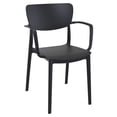 thumbnail image 3 of Luxury Commercial Living 5-Piece Black and White Round Dining Set 47.5", 3 of 6