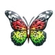 thumbnail image 1 of Billuyoard Mariposas ingeniosas de metal disponibles para interiores y exteriores para decoración colgante de micropaisaje de jardín Decoración del hogar rojo verde, 1 of 6