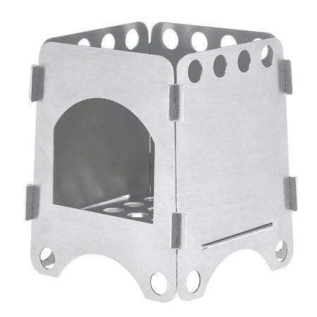 Ultralight Camping Wood Stove Folding Pocket Stove Outdoor Backpacking Cooking Wood Burning Stove