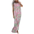 thumbnail image 1 of Vestido de Verano Casual Mujer Moda Europea Suelta Contraste Irregular Doblado Vestido Suspendido para Fiestas, 1 of 6