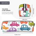 thumbnail image 3 of Sikiie Doodle Cars Leather Pencil Case, Makeup Pouch, Zipper Pouch for Daily Essentials, Storage Organizer, Cosmetics and Stationary Bag, 3 of 7