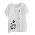 thumbnail image 3 of Bogo Cute Summer Tops For Women Floral Womens Plus Size Tops Green Blouses For Women Dressy Casual Sexy Beach Vacation Clothes For Women Summer, 3 of 4