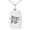 Silver, variant on Stainless Steel Gold Plated Mom's Love Small Rectangle Dog Tag Charm Pendant Necklace