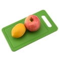 thumbnail image 2 of Tabla de cortar de polipropileno para cortar frutas y verduras para el hogar, tabla de cortar de paja de trigo con ranura de drenaje, se pueden colgar herramientas de cocina portátiles, 1 unidad, verde, 25*14cm Rojo Verde, 2 of 5