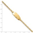 thumbnail image 3 of 14K Yellow Gold bracelet ID Anchor 7 in 10.5 mm 3 Oval Semi-Solid, 3 of 3