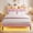Pink, variant on Full Size Bed Frame with Storage Headboard & LED Lights, Platform Bed Frame with USB Port Charging,Adjustable Velvet Upholstered Headboard,White