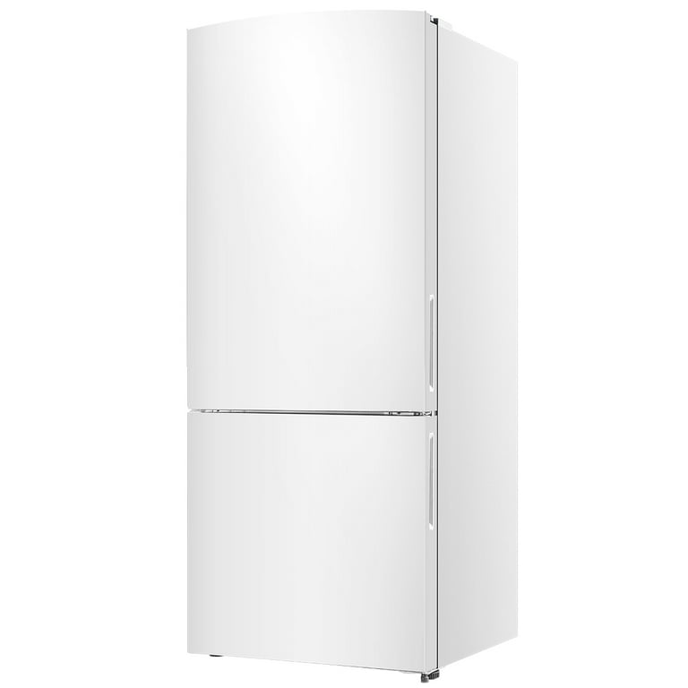 Hisense 17.2-cu ft Counter-depth Bottom-Freezer Refrigerator (White) ENERGY  STAR in the Bottom-Freezer Refrigerators department at