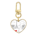 thumbnail image 1 of I Love Paris France Eiffel Tower la línea Llavero de metal en forma de corazón dorado, 1 of 3