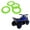 Vert, variante sur Cache-Moyeu de Roue ATV pour Pneus de 7 Pouces Universel en Plastique pour Kart