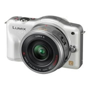 Panasonic Lumix G DMC-GF3X - Digital camera - mirrorless - 12.1 MP - Four Thirds - 3x optical zoom X VARIO PZ 14-42mm lens - white