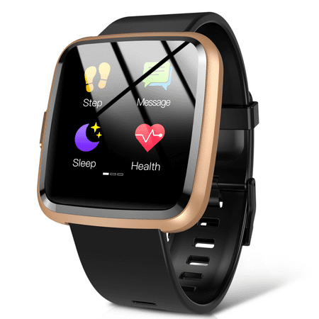 Hommie Smart Watch, Waterproof Sport Bluetooth Smartwatch Touch Screen with Message Reminder Heart Rate Monitor