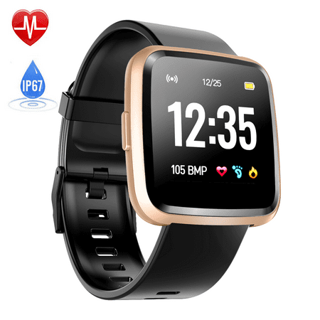 Hommie Waterproof Sport Smart Watch Bluetooth Smartwatch Touch Screen with Message Reminder Heart Rate Monitor