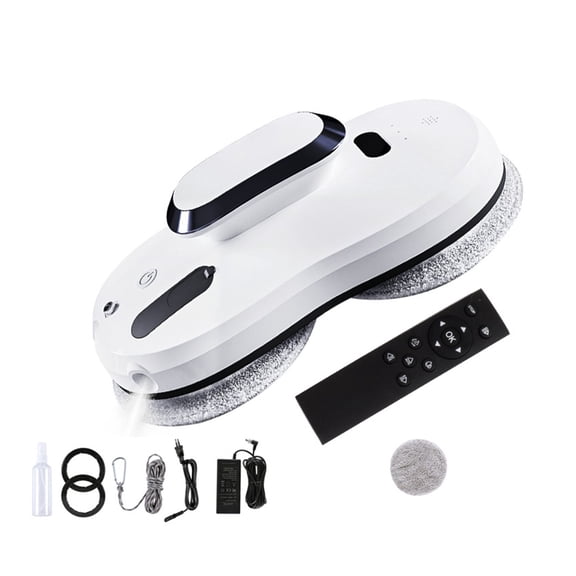 Window Cleaning Robot Intelligent Water Jet Window Washer 30ML Water Tank 5600PA Cleaning Machine ,Slim Compact Design