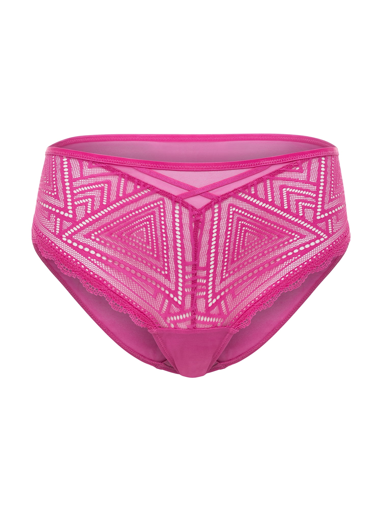 Adored by Adore Me Women's Tessa Geo Lace Cheeky Underwear, 2-Pack, Sizes S-XXXL