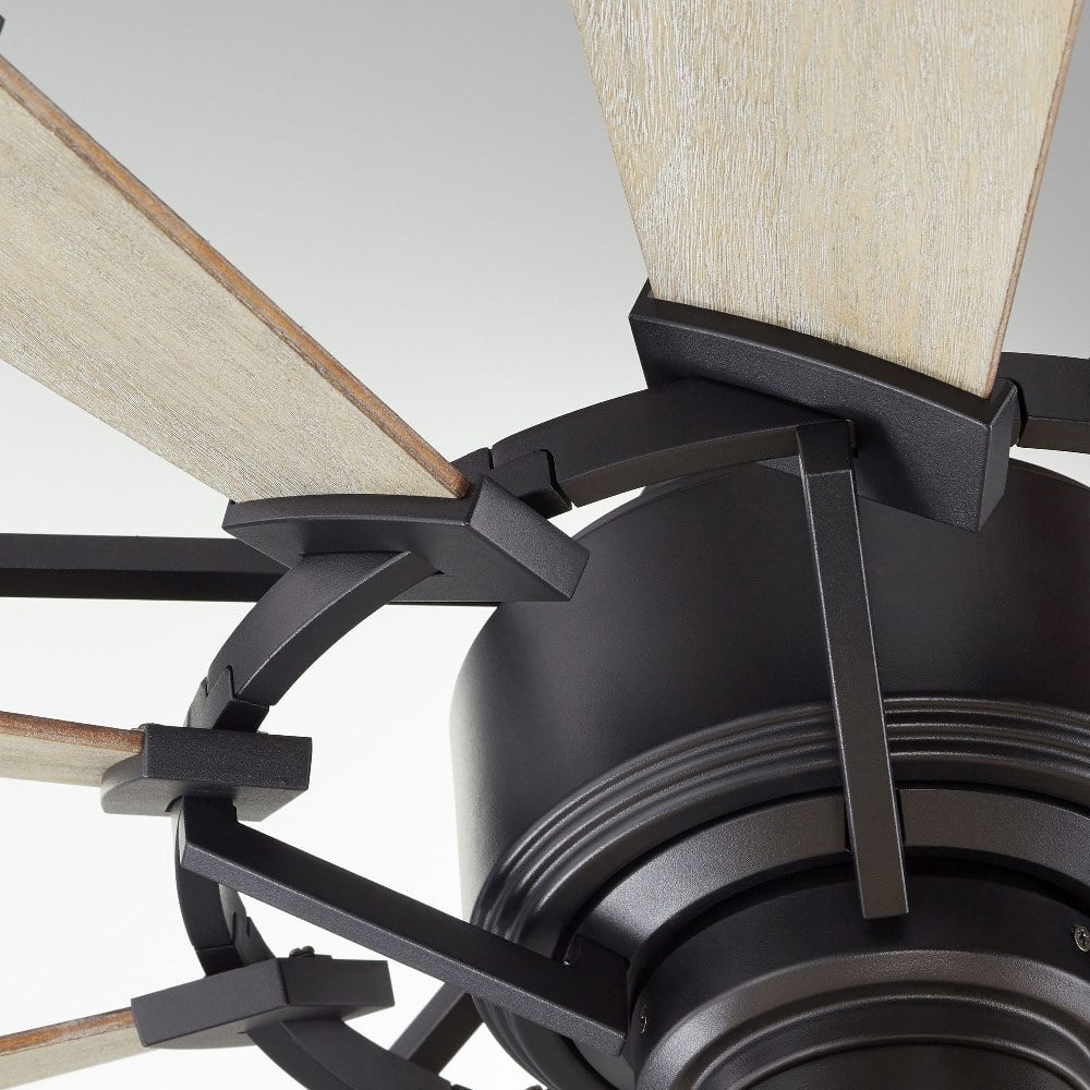 95210-9-Quorum Lighting-Windmill - Ceiling Fan in Transitional style - 52 inches wide by 16.46 inches high-Galvanized Finish-Weathered Oak Blade Color