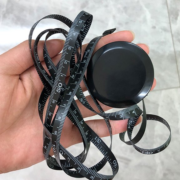 Mobutofu Measuring Tape Small 1Pcs Black Round Mini Portable for General Users