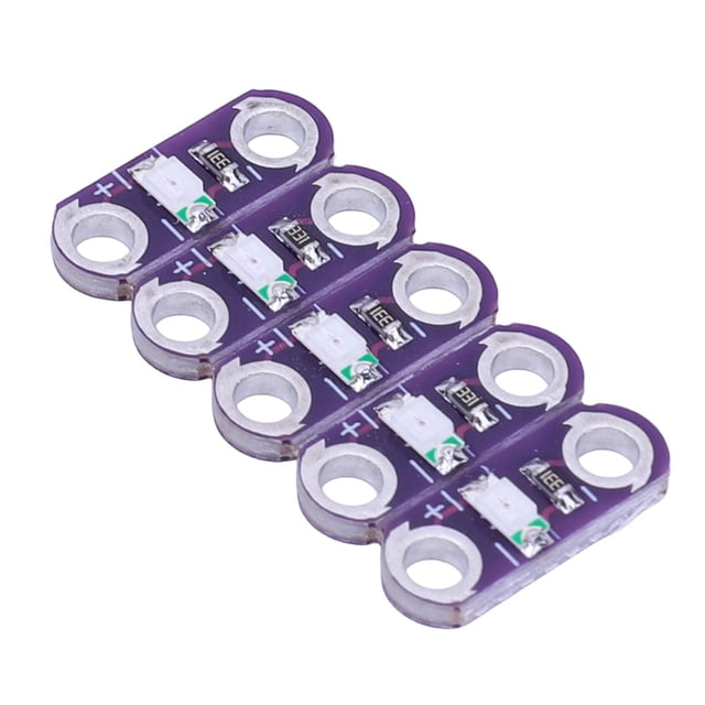 Diymore 5 Piezas/lote Lilypad LED Rojo/naranja/amarillo/verde/azul para verde