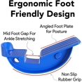 thumbnail image 4 of Foot Rocker With Pointed Ball Massager - For Plantar Fasciitis Achilles Tendonitis - Calf Foot Heel And Ankle Stretcher - Calf Pain Relief - Blue With, 4 of 5