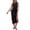 Black, variant on Maxi Dresses for Women 2026 Summer Tie Waist Split Midi Dresses Sleeveless Crewneck Slim Fit Long Tank Dress Casual Travel Beach Tshirt Dress Army Green M