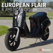 Razor Pocket Mod - Miniature Euro-Style Electric Scooter for Ages 8+, Onyx - Black