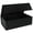 Black, variant on Gift Box with Magnetic Lids, Large Bridesmaid Groomsman Proposal Boxes, Collapsible Rectangle Storage Box