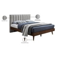 thumbnail image 6 of Meridian Furniture Vance Beige Durable Linen Fabric Queen Bed, 6 of 7