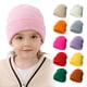 thumbnail image 5 of Gorro infantil de lana de punto para otoño e invierno, gorro tipo jersey para bebé, para niños y niñas, 5 of 6