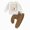 White, variant on HFHAPW Baby Boy Clothes Funny Letter Print Long Sleeve Sweatshirt Pullover Tops Joggers Pants Set Toddler Fall Winter Outfits 0 6 12 18 Months 2T 3T 4T 5T 6T 7T 8T 9T(Beige,6-12 M)