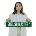 thumbnail image 4 of ENGLISH MASTIFF Classic Street Sign (2 Pack) dog pet breeder groomer pet Road Sign | 6" X 24" Aluminum Metal Address Sign, 4 of 5