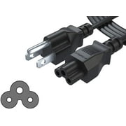 CJP-Geek Premium 5ft 3 Pin Mains Clover Leaf Laptop Power Cord C5 Cable c-5 US Plug