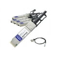 thumbnail image 2 of AddOn 5m HP Compatible QSFP+ Breakout DAC - direct attach cable - 16.4 ft, 2 of 2