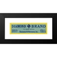 thumbnail image 2 of Anonymous 14x8 Black Modern Framed Museum Art Print Titled - Produce Label for Diamond S Brand - Yellow (1930-1950), 2 of 5