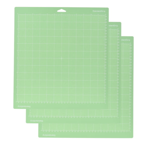 Arealer 3PCS 12*12 Inch Replacement Cutting Mat Adhesive Gridded Cutting Mats Compatible with Silhouette Cameo Cricut Cutting Machine Explore Plotter Machine