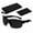 Black with Black Lens, variant on Polarized Mens Wrap Around Fashion Sunglasses Fishing Golf Running Sport Glasses black and red with black lens