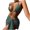 Army Green, variant on Women's Bikini Sets Three Piece Swimsuit V Neck Textured Halter Back Self Tie Twist Sarong Low Rise Bathing Suit 2026