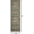 thumbnail image 2 of Magnolia Home by Joanna Gaines x Loloi Sinclair SIN-03 Collection Machine Washable Turquoise/Multi 2'-0" x 5'-0" Accent Rug, 2 of 8