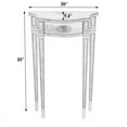 thumbnail image 6 of Butler Chester Antique Beige Demilune Console Table, 6 of 6