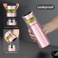 thumbnail image 3 of (Pink)Tea Infuser Bottle - Coffee Thermos - Smart Sports Water Bottle with LED Temperature Display - Travel Tea Cup with Stainless Steel Filter, 3 of 5