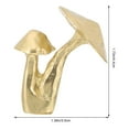 thumbnail image 2 of GOOHOCHY Golden Brass Drawer Knobs for Home Cabinets Wardrobes Bookcases 2pcs Mushroom Shaped Door Handles, 2 of 8