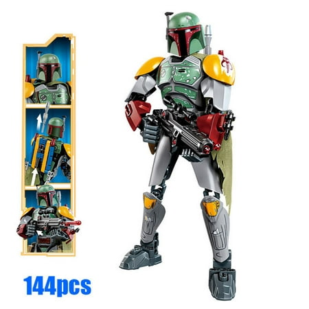 144pcs Star Wars Imperial Stormtrooper Boba Fett Steve Rogers KSZ605 713 326 714 Adult children Assembled Doll Model Toy Gift