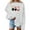White, variant on GUZOM Womens Festive Christmas Sweatshirt - Green Oversized Crew Neck, Wine Glass Graphic Long Sleeve, Easy-Care Polyester for Holiday & Casual Wear,Size L