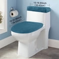 thumbnail image 2 of Elastic Toilet Seat Cover Soft Thick Plush Toilet Lid Tank Cover Universal Stretch Fabric Bathroom Accessory for Household and Hospitality Use, 2 of 8