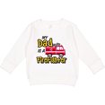 thumbnail image 2 of Inktastic My Dad is a Firefighter with Fire Truck Toddler Sweatshirt, 2 of 4